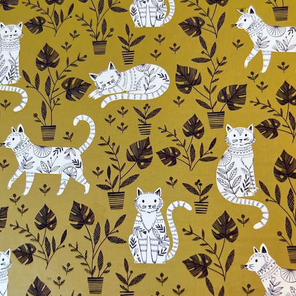 ring-bound notebook w/tab sections & pocket-“Botanical Cats”-NWT-4 available - Picture 3 of 7